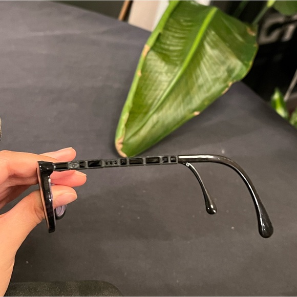 Chanel Women's Swarovski Jeweled Eyeglasses 3305 B c.1443 54mm Sparkle Black GUC - Picture 7 of 16